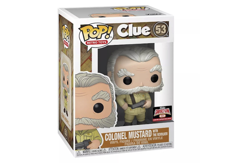 Funko Pop! Retro Toys Clue Colonel Mustard With The Revolver