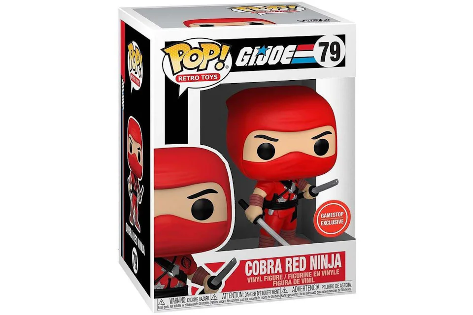 Funko Pop! Retro Toys G.I. Joe Cobra Red Ninja GameStop Exclusive Figure #79