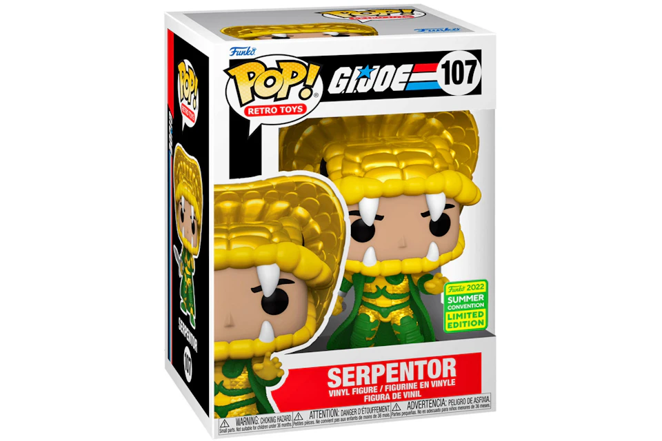 Funko Pop! Retro Toys G.I. Joe Serpentor 2022 Summer Convention Exclusive Figure #107