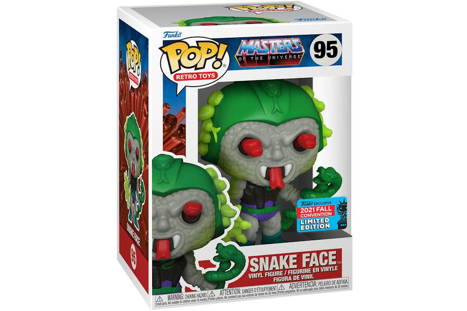 Funko Pop! Retro Toys Masters Of The Universe Snake Face 2021 Fall Convention Exclusive Figure #95