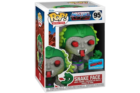 Funko Pop! Retro Toys Masters Of The Universe Snake Face 2021 NYCC Exclusive Figure #95