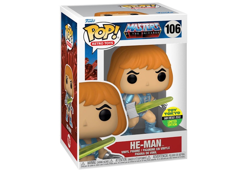 Funko Pop! Retro Toys Masters of the Universe HeMan Toy Tokyo 2022 SDCC Exclusive Figure #106