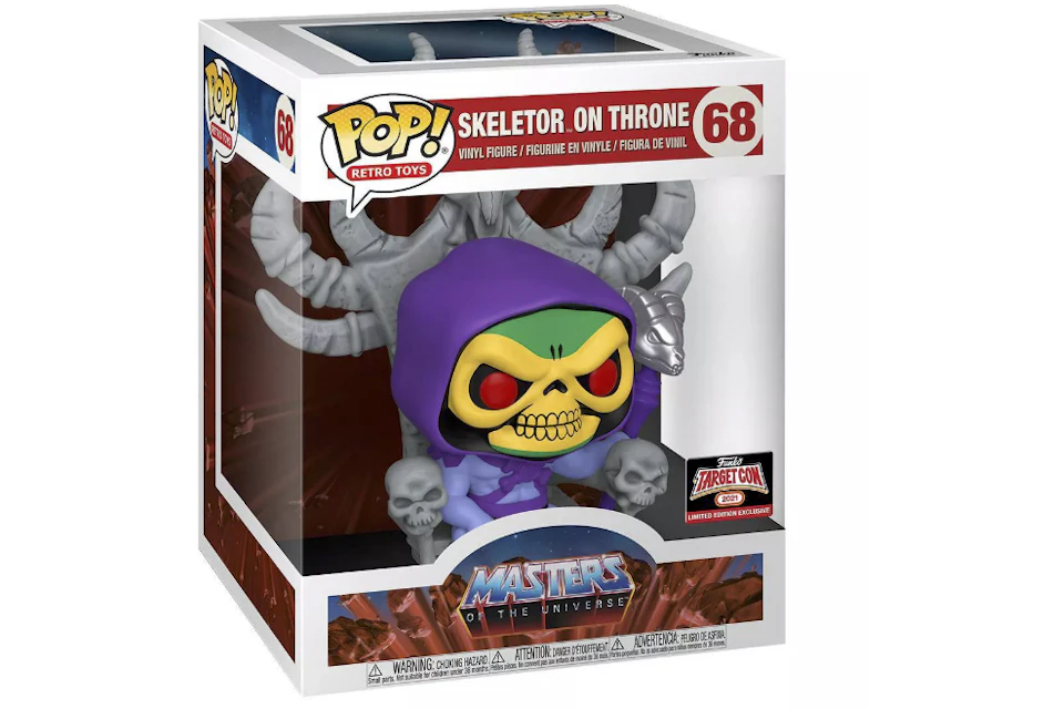 Funko Pop! Retro Toys Masters of the Universe Skeletor On Throne Target Con 2021 Exclusive (6 Inch) Figure #68