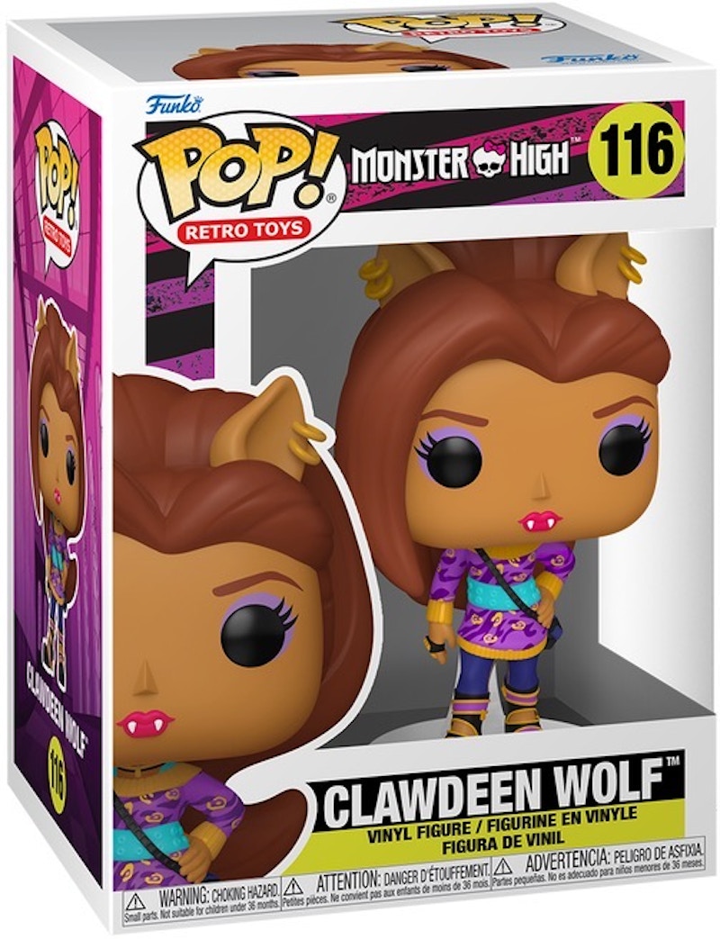 Funko Pop! Retro Toys: Monster High Clawdeen Wolf Figure #116