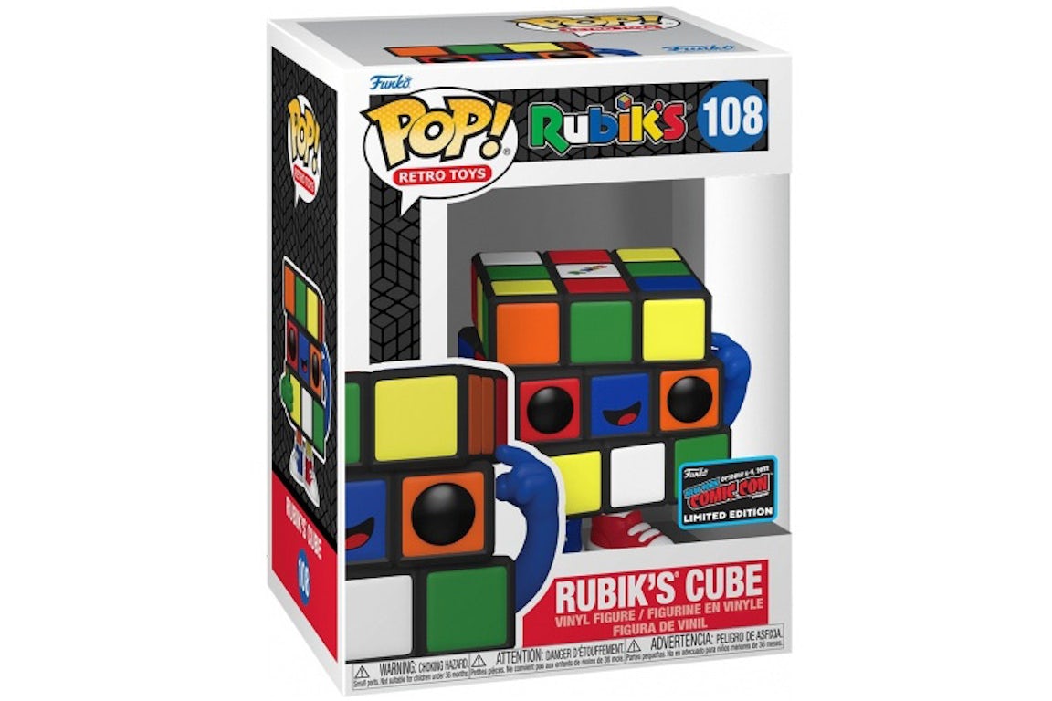Funko Pop! Retro Toys Rubik's (Rubik's Cube) 2022 NYCC Exclusive Figure ...