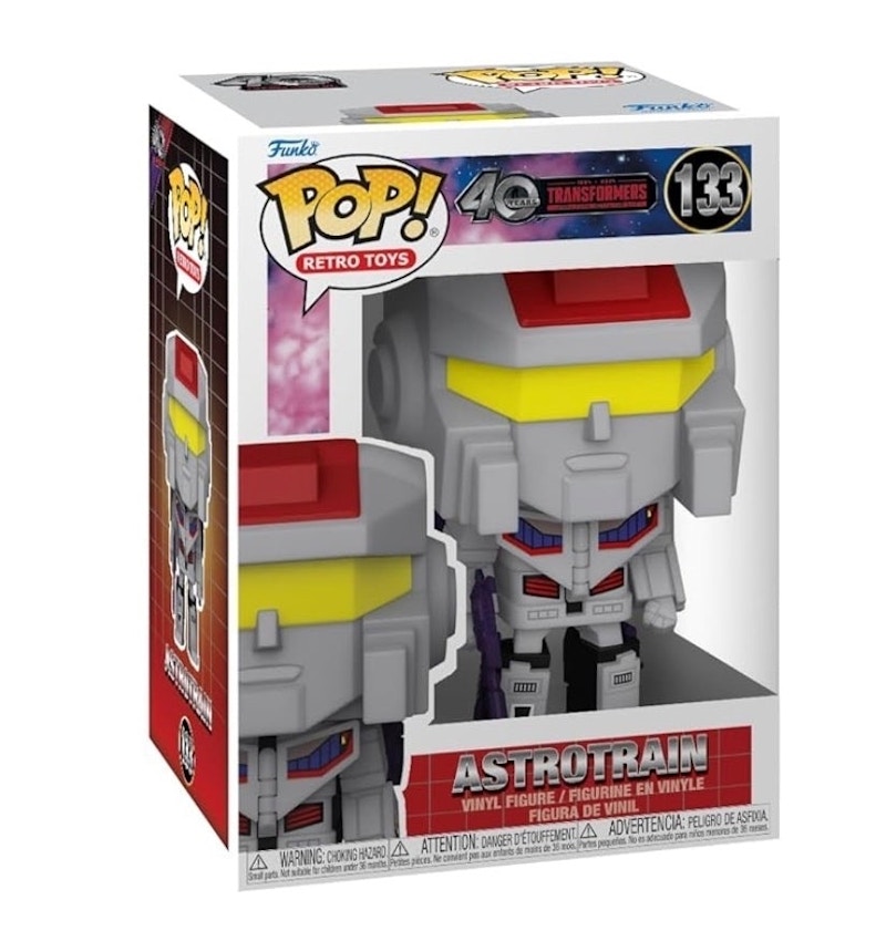 Funko Pop! Retro Toys: Transformers 40th Anniversary Astrotrain Figure #133