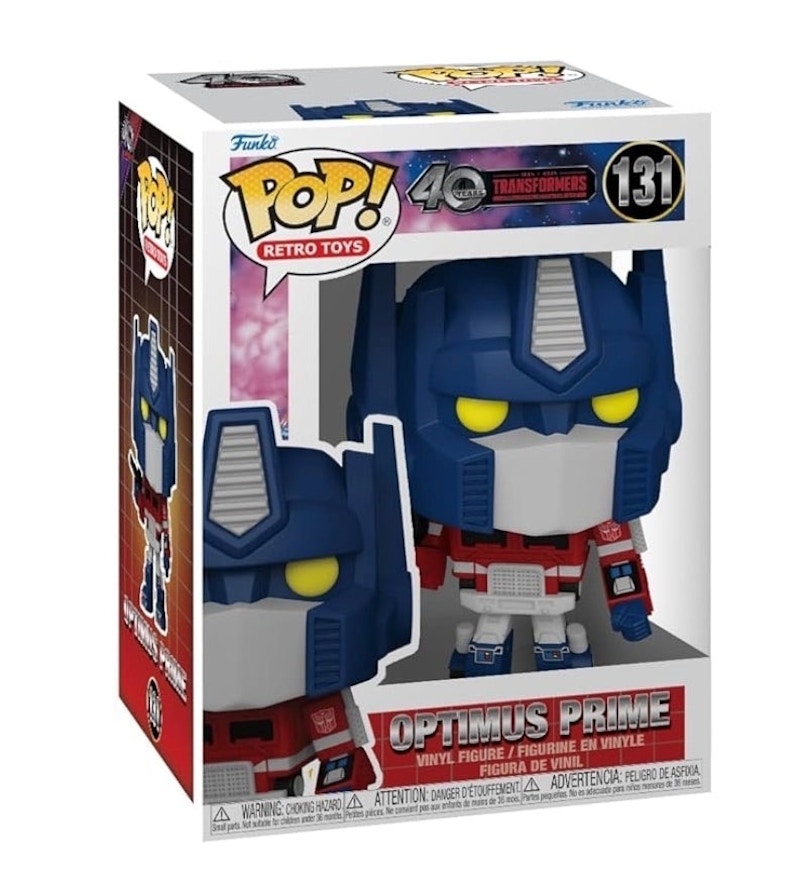 Funko Pop! Retro Toys: Transformers 40th Anniversary Optimus Prime Figure #131