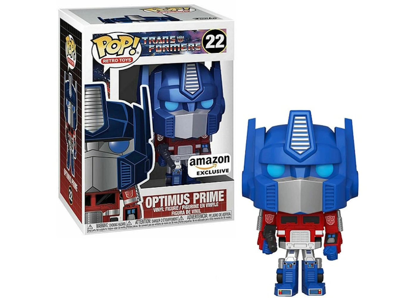 Funko Retro Toys Transformers Metallic Optimus Prime Exclusive Figure #22 - ES