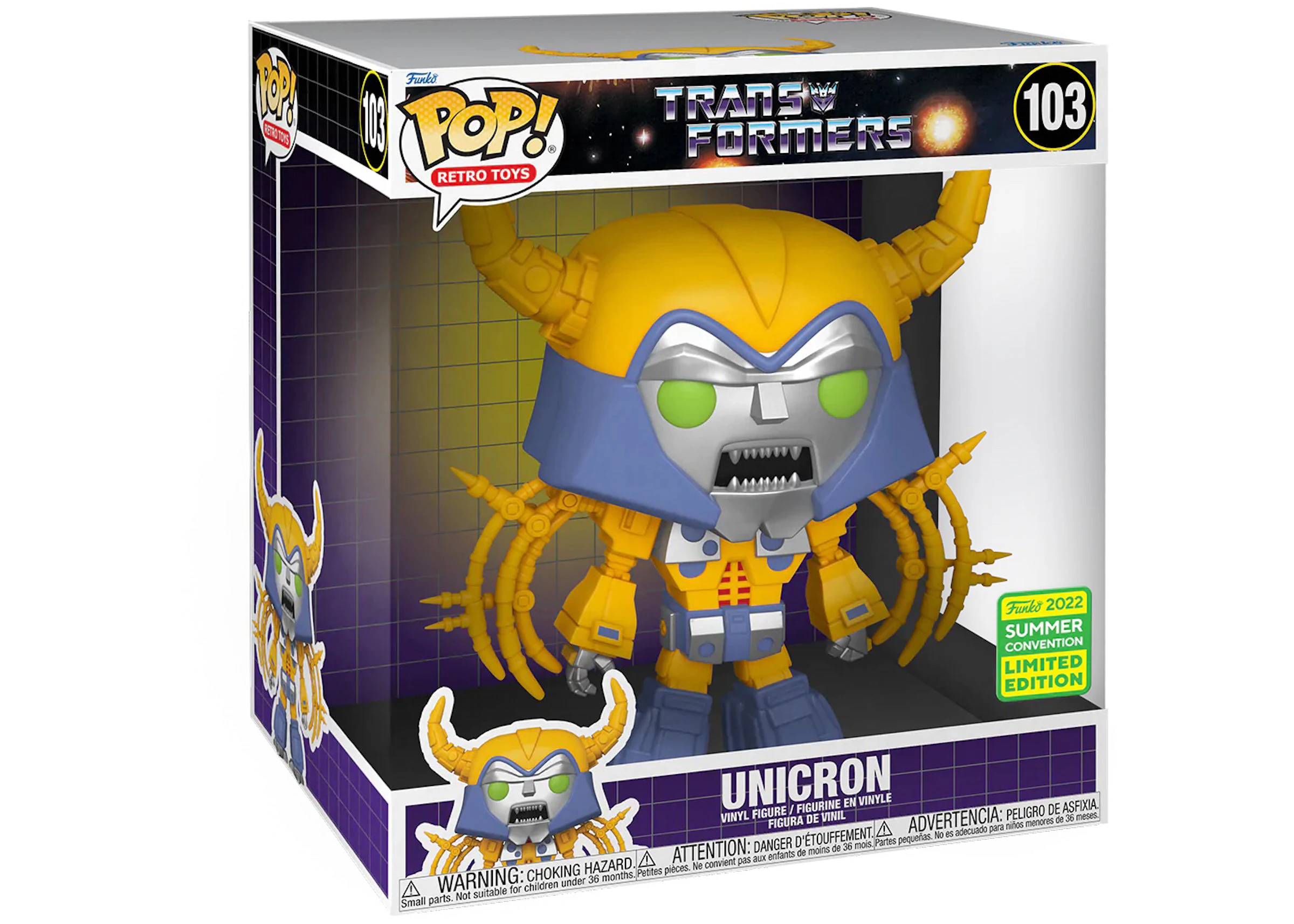 Funko Pop! Retro Toys Transformers Unicron 10 Inch 2022 Summer Convention  Exclusive Figure #103 - US