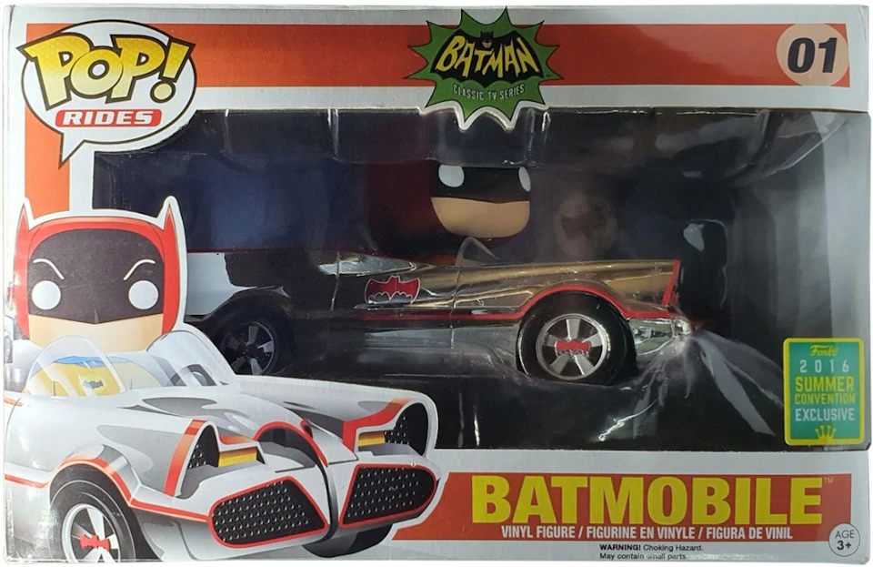 Funko Pop! Rides Batman Classic TV Series Batmobile Summer Convention  Exclusive Figure #01 - US