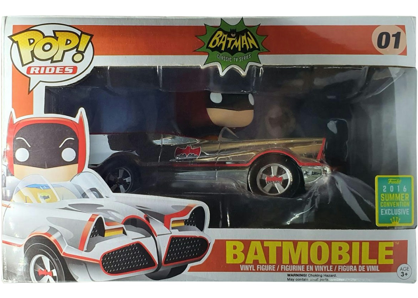 Funko Pop! Rides Batman Classic TV Series Batmobile Summer Convention ...