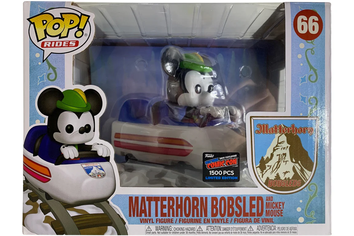 Funko Pop! Rides Disney Matterhorn Bobsled and Mickey Mouse NYCC Figure #66