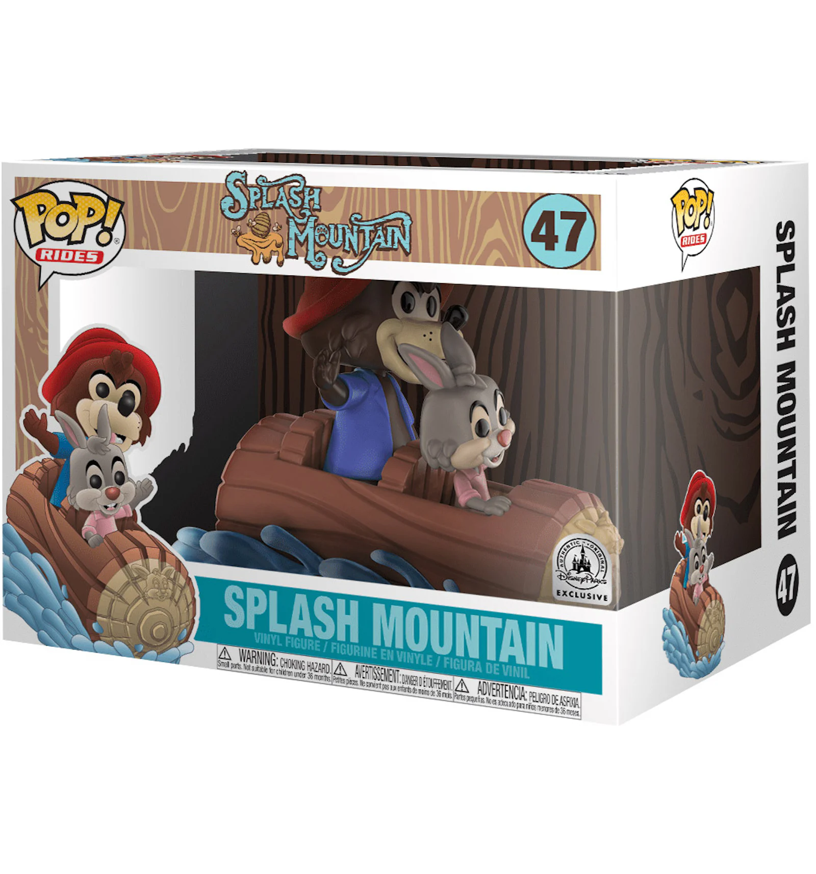 Funko Pop! Rides Disney Splash Mountain Disney Parks Exclusive Figure ...