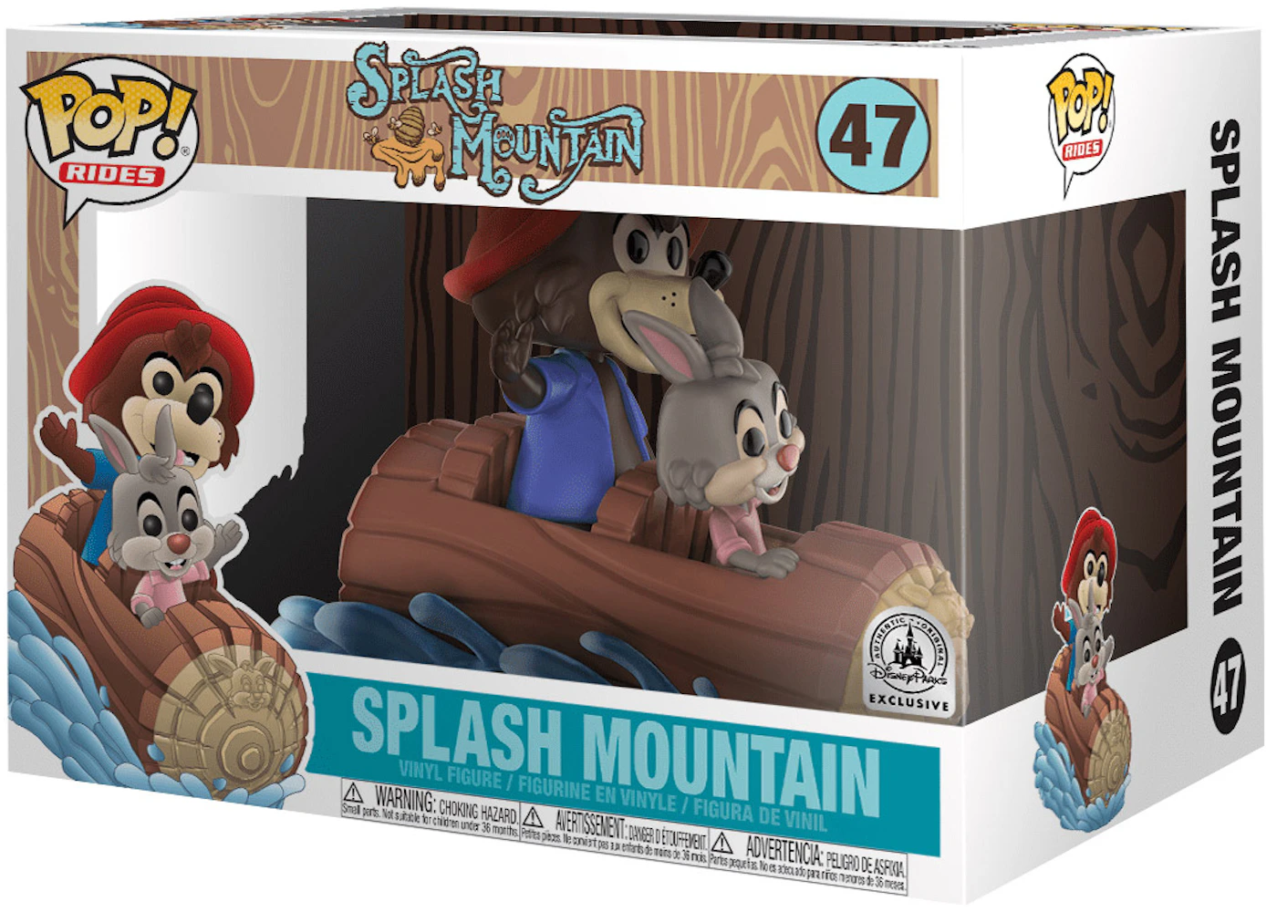 Funko Pop! Rides Disney Splash Mountain Disney Parks Exclusive Figure ...