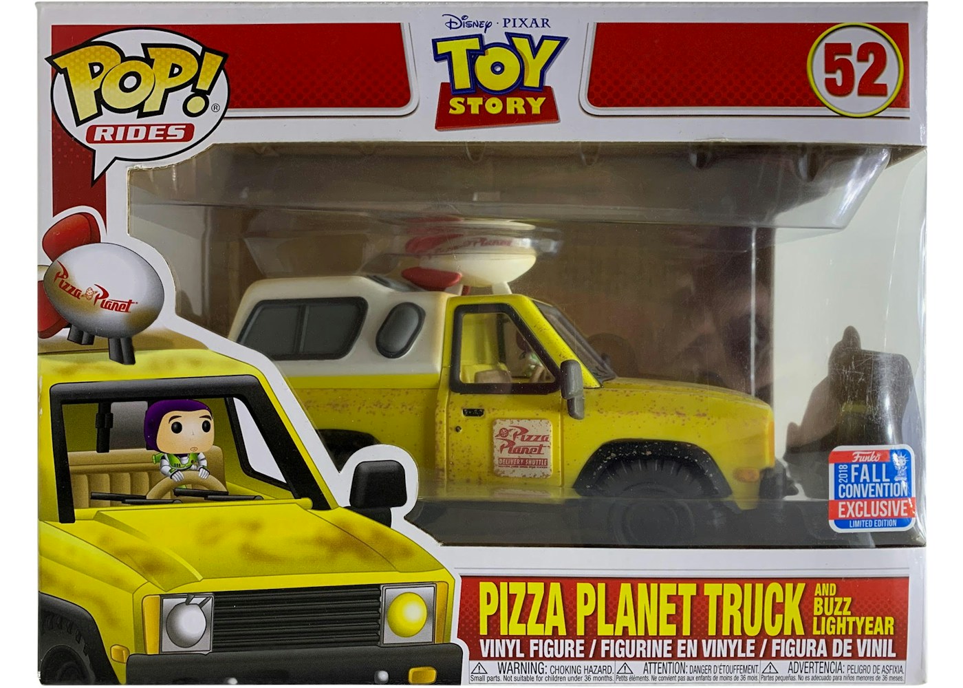 Funko Pop! Rides Disney Toy Story Pizza Planet Truck and Buzz Lightyear ...