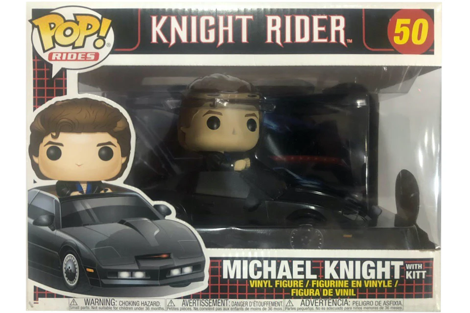 espejo de puerta al revés pluma Funko Pop! Rides Knight Rider Michael Knight with Kitt Figure #50 - US