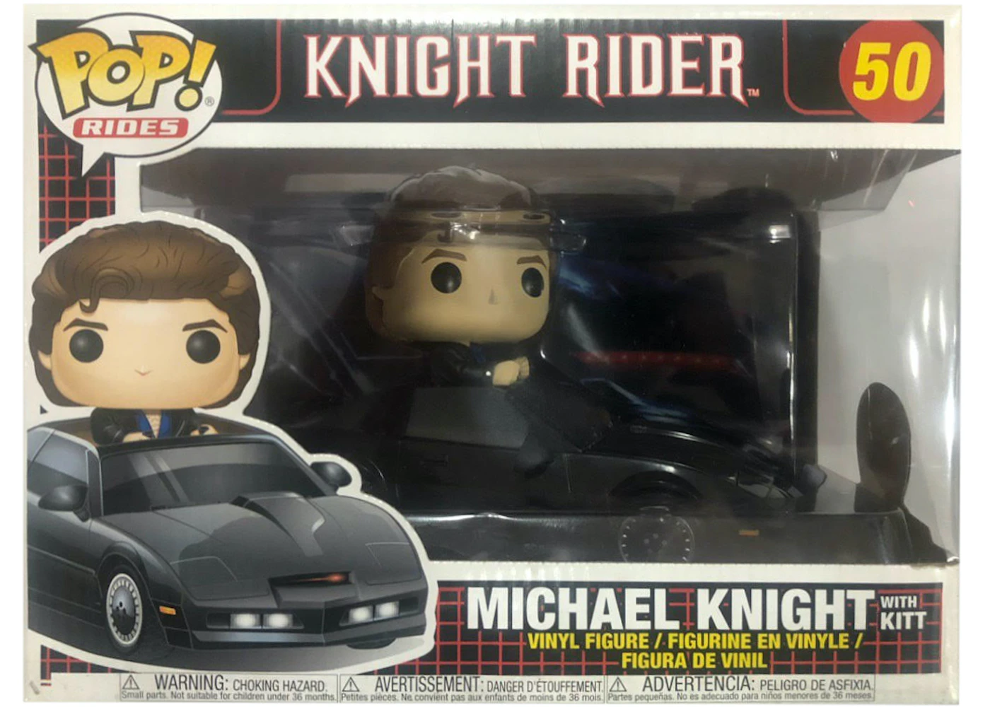 Funko Pop! Rides Knight Rider Michael Knight with Kitt Figure #50 - US