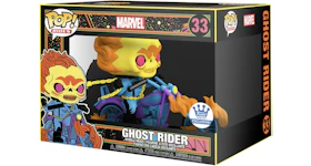 Funko Pop! Rides Marvel Ghost Rider (Black Light) Funko Exclusive Figure #33