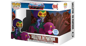 Funko Pop! Rides Masters of the Universe Skeletor on Panthor (Flocked) Funko Shop Exclusive Figure #98