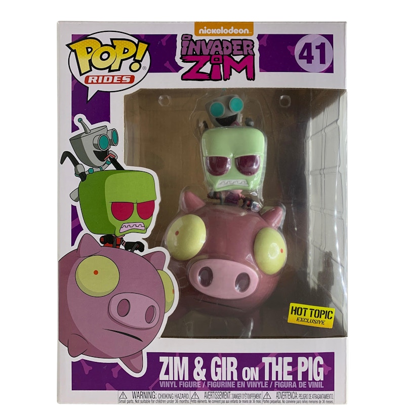 Funko Pop! Rides Nickelodeon Invader Zim Zim & Gir on The Pig Hot