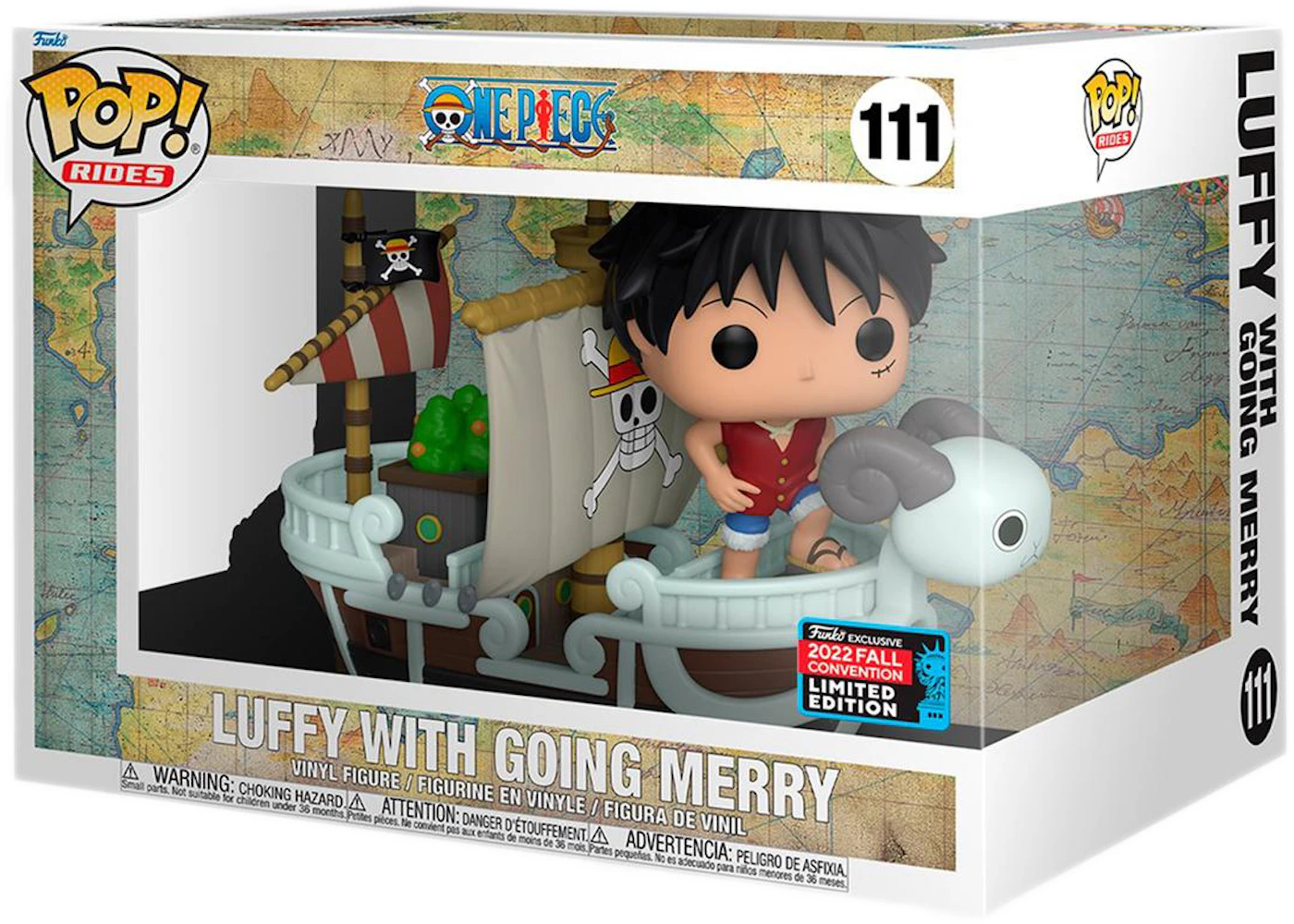 Funko Pop! Rides One Piece Luffy with Going Merry 2022 Fall Convention  Exclusive Figure #111 - US