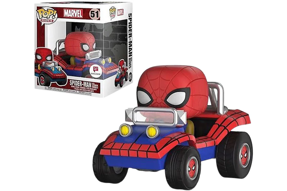 Funko Pop! Rides Spider-Man Into the Spider-Verse Spider-Man with Spider-Mobile Walgreens Exclusive Bobble-Head #51