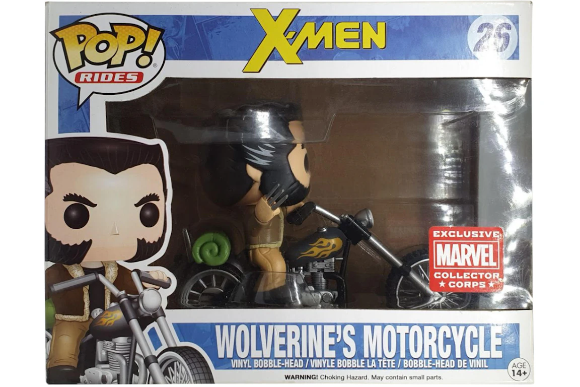 Funko Pop! Rides X-Men Wolverine's Motorcycle Collectors Corp Exclusive Figure #26