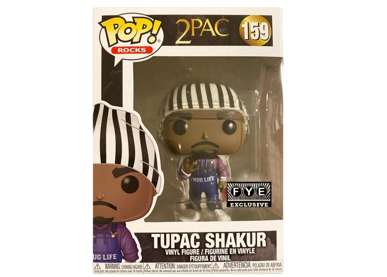 Funko Pop Rocks #159  2 Pac Tupac Shakur Thug Life Exclusive EN STOCK Protector 