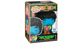 Funko Pop! Rocks Authentic Hendrix Black Light Jimi Hendrix (Purple Guitar) Funko Shop Exclusive Figure #239