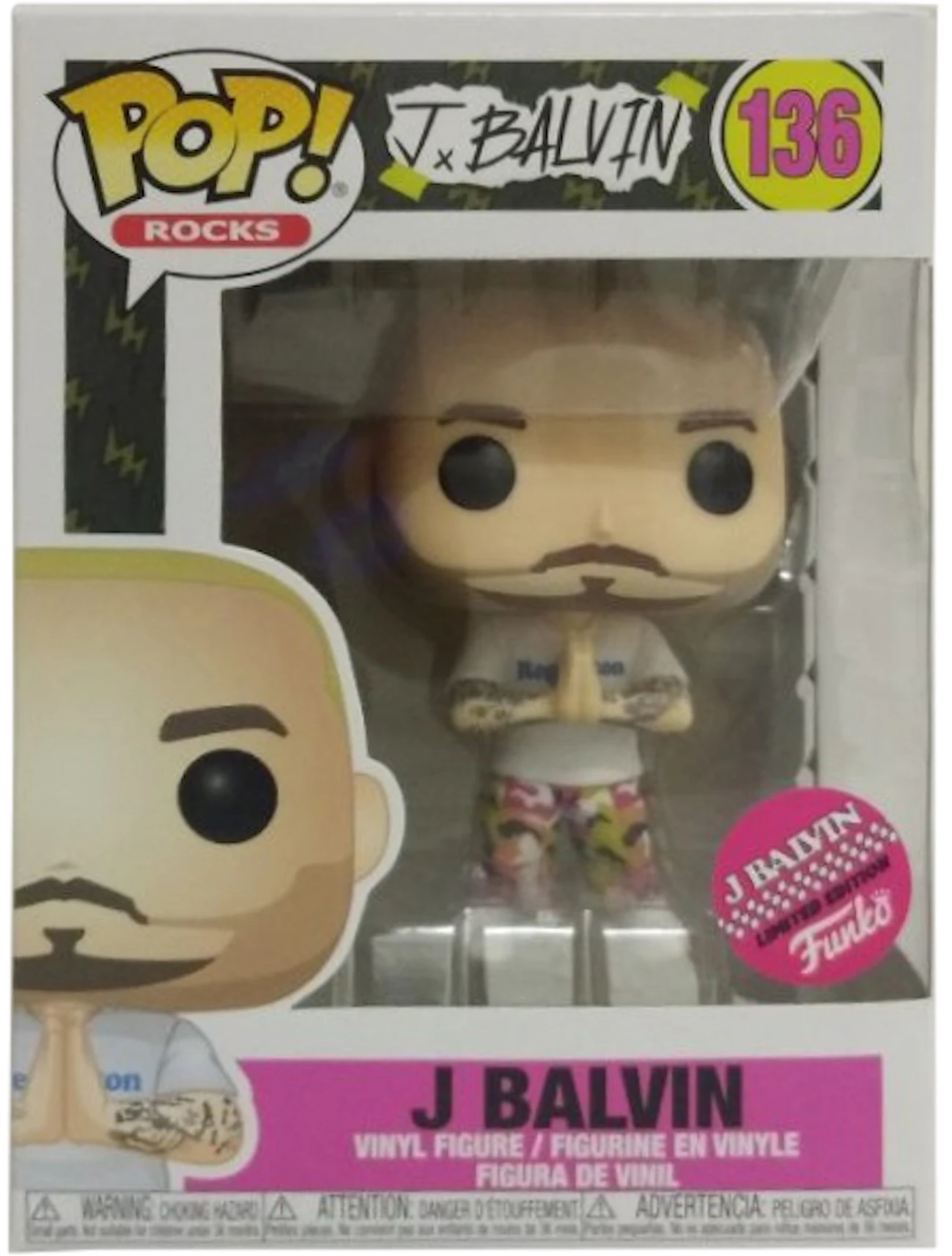 Pop! J Balvin Limited Edition Figure #136 - US