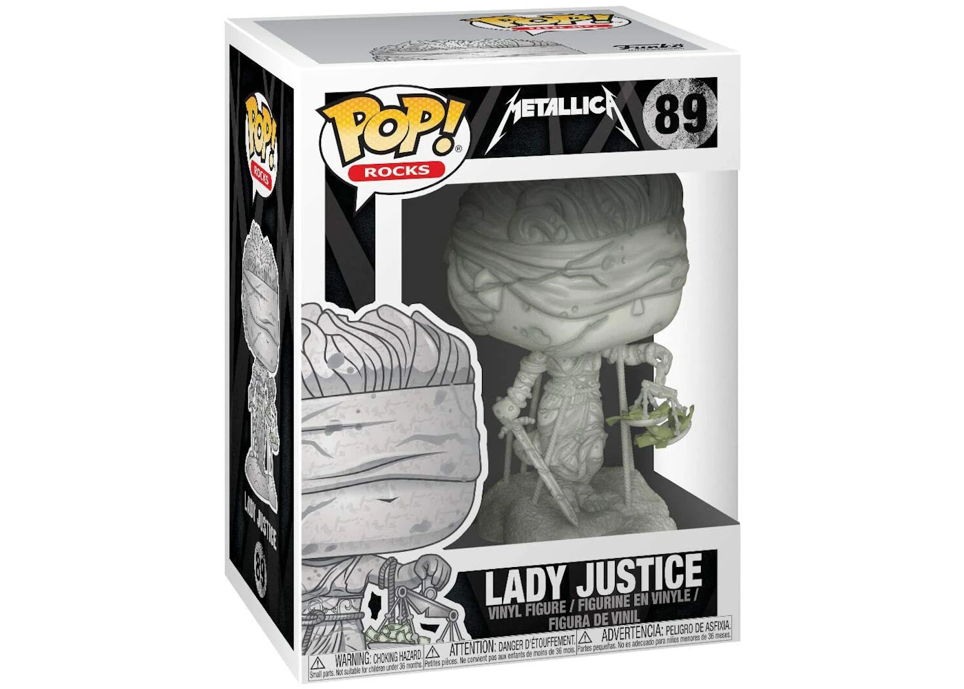 Funko Pop! Rocks Metallica Lady Justice Figure #89 GB