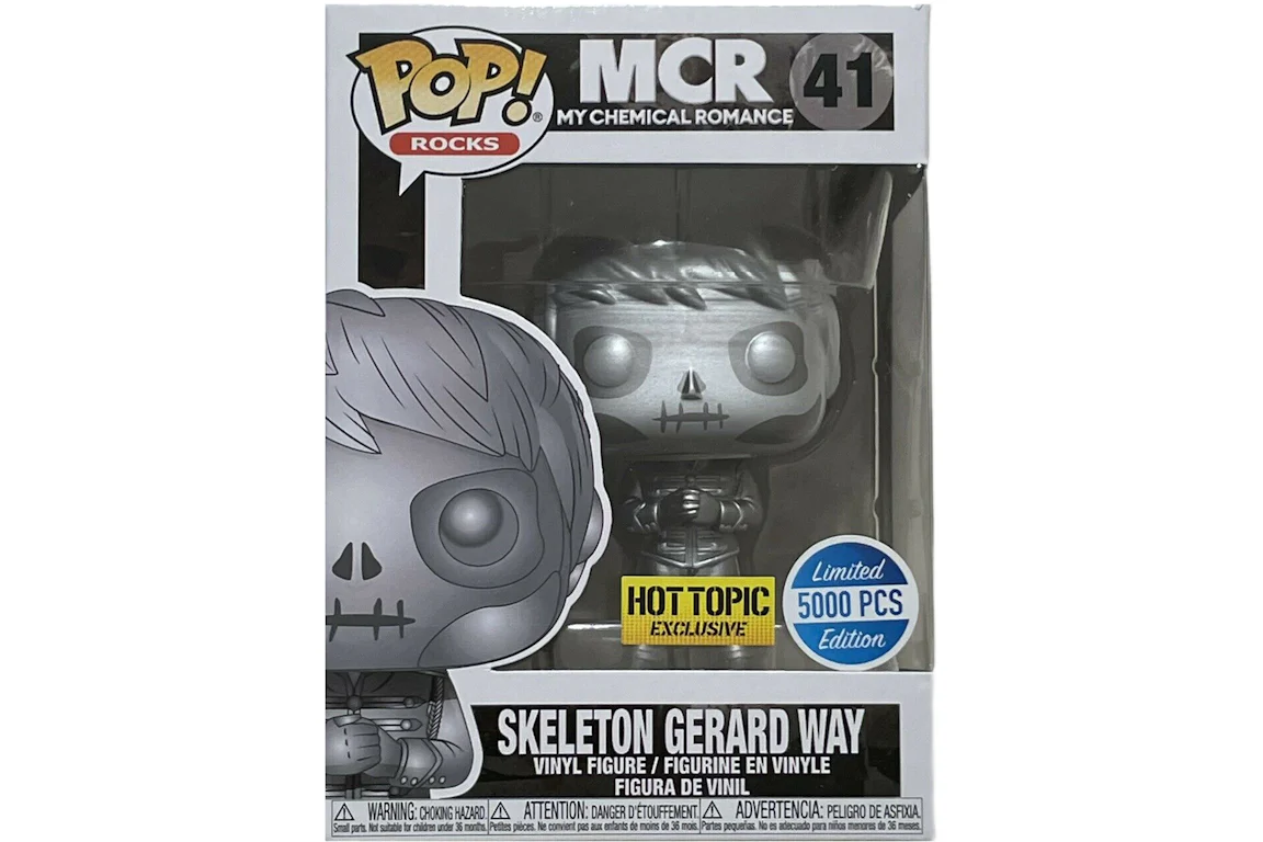 Funko Pop! Rocks My Chemical Romance Skeleton Gerard Way Hot Topic ...