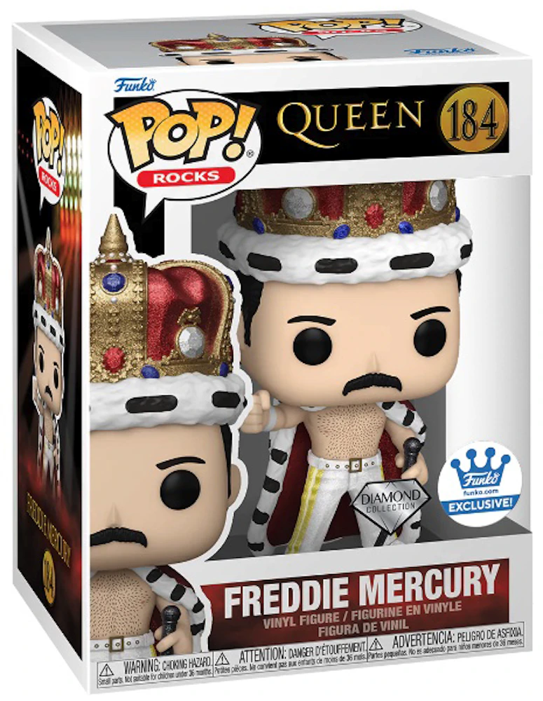 compact Encommium Stadium Funko Pop! Rocks Queen Freddie Mercury Diamond Collection Funko Shop  Exclusive Figure #184 - US