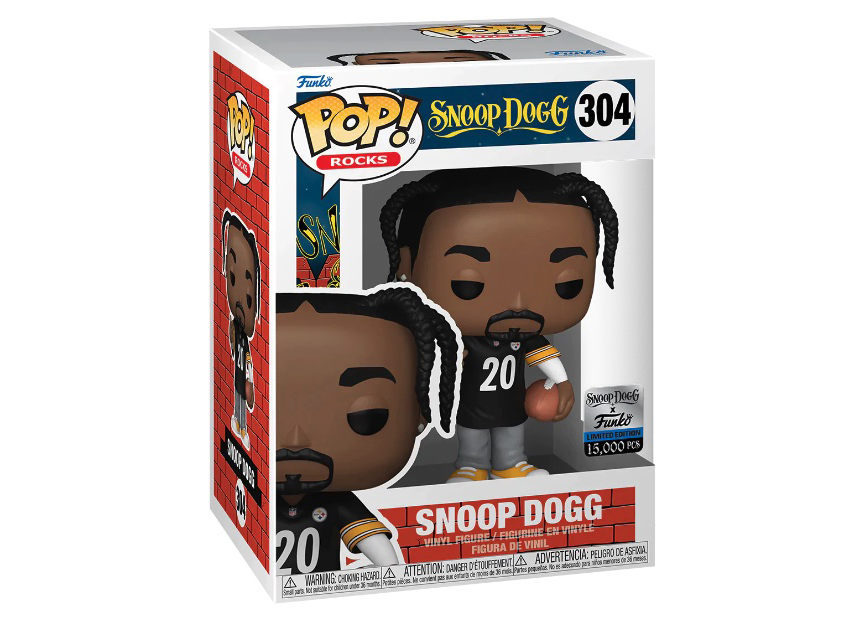 Funko Pop! Rocks Snoop Dogg (In Black Steelers Jersey) Snoop Dogg x Funko  Exclusive (LE 15,000) Figure #304