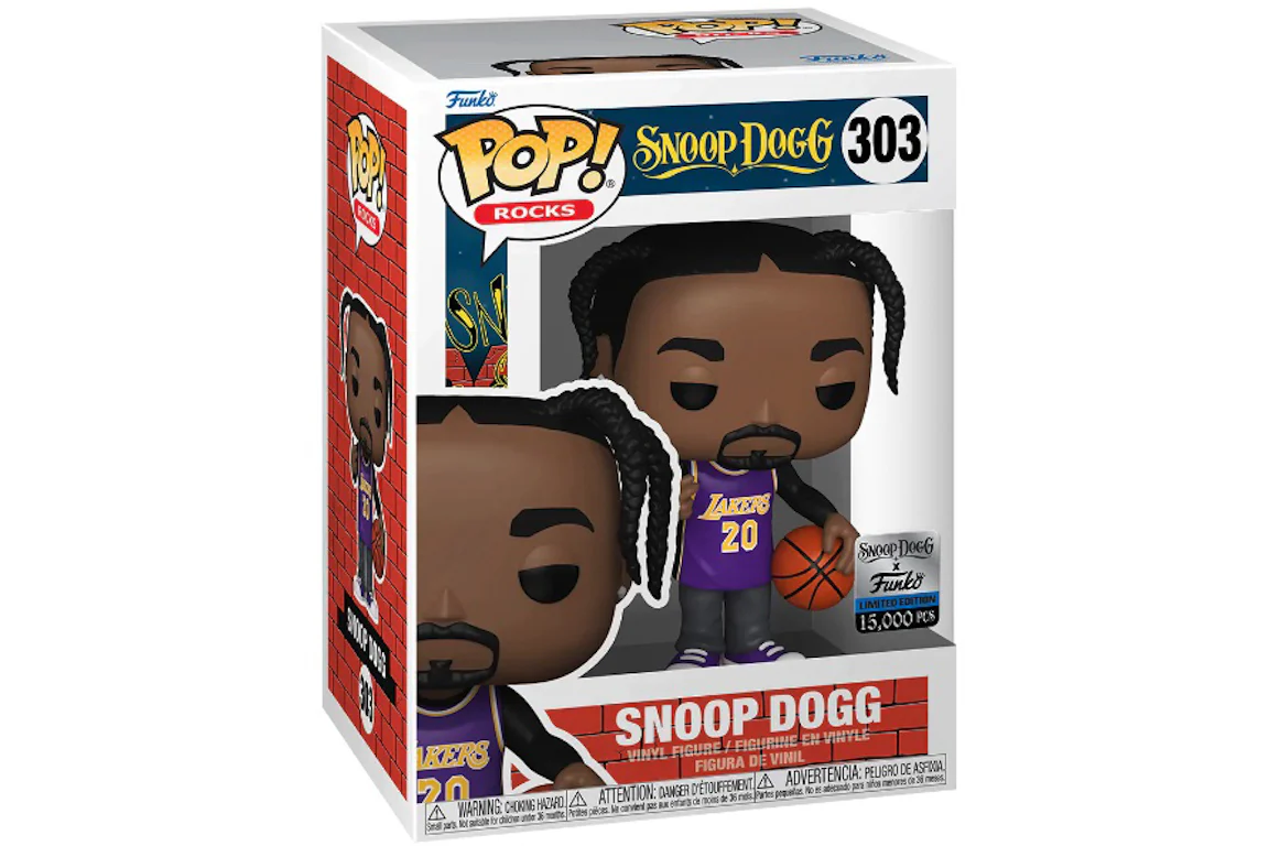 Funko Pop! Rocks Snoop Dogg (In Purple Lakers Jersey) Snoop Dogg x ...