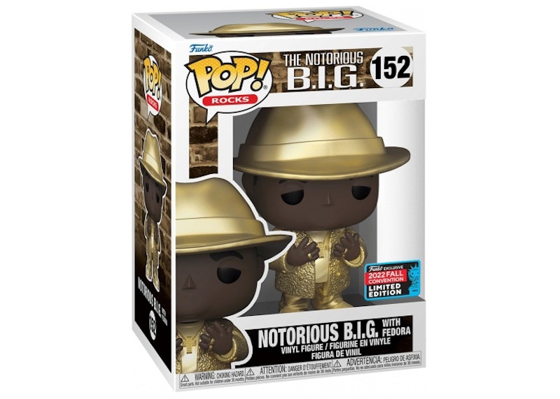 Funko Pop! Rocks The Notorious B.I.G. (Notorious B.I.G. With Fedora ...