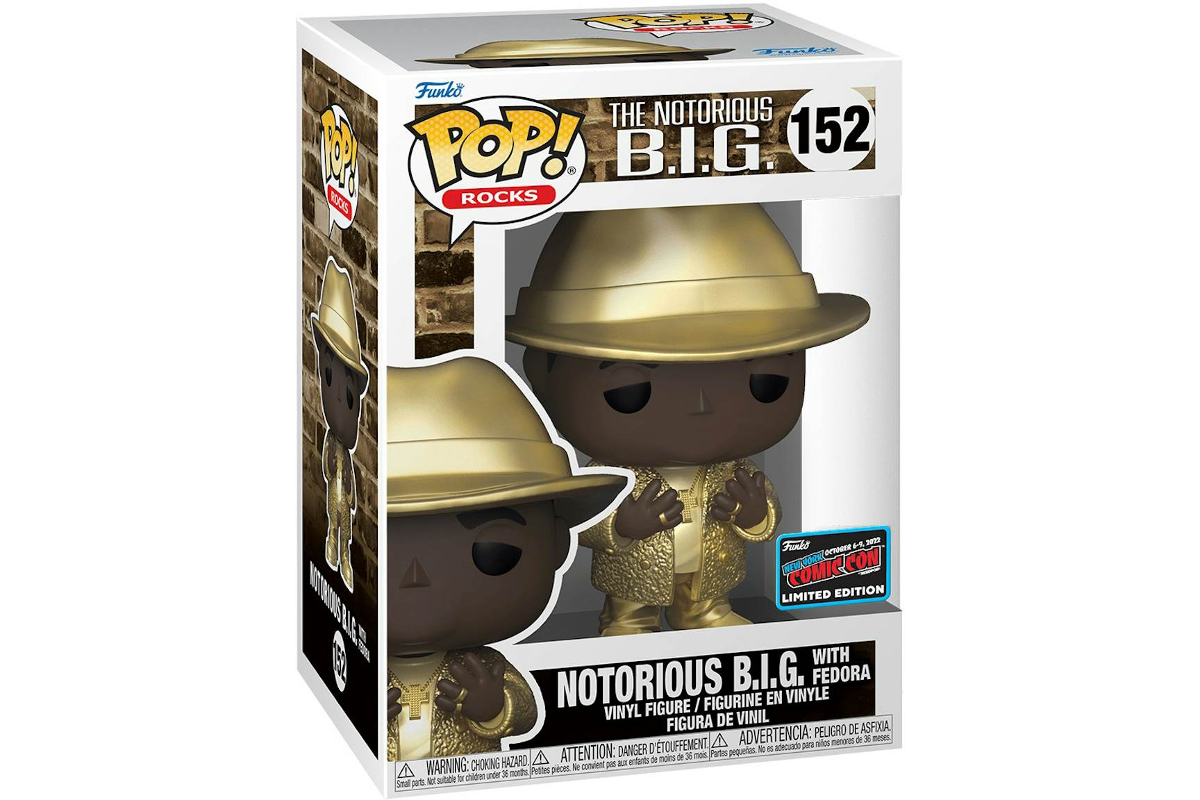 Funko Pop! Rocks The Notorious B.I.G. (Notorious B.I.G. with Fedora ...