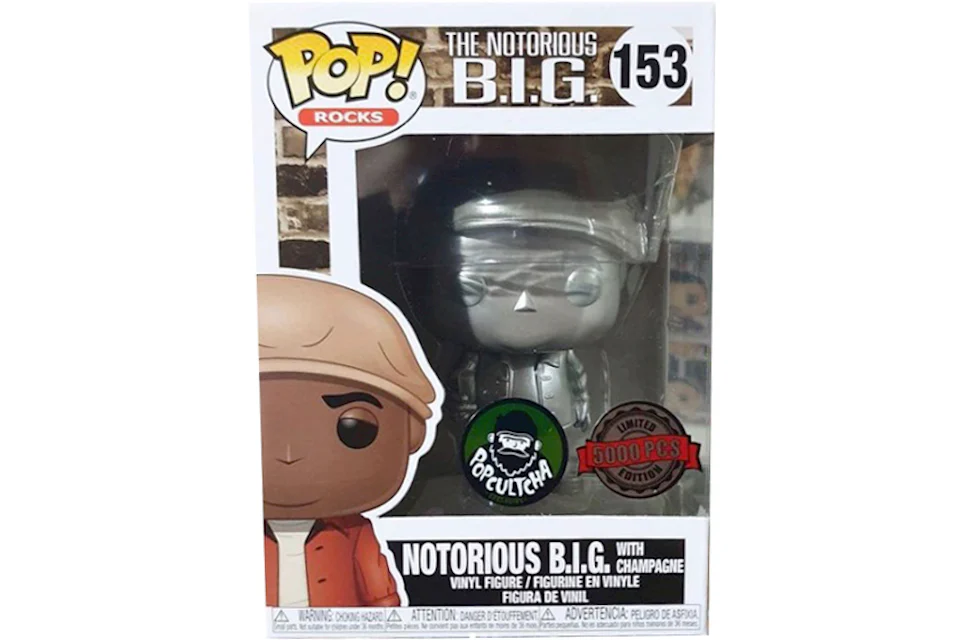 Funko Pop! Rocks The Notorious B.I.G. With Champagne /5000 Popcultcha Exclusive Figure #153