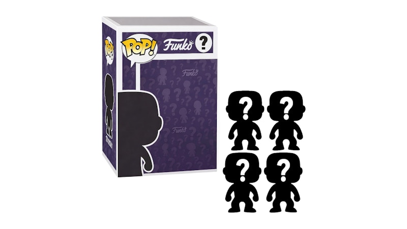 Funko Pop! Set of 4 Surprise Mystery Funko Pop! Randomly Selected Single Blind Box Black