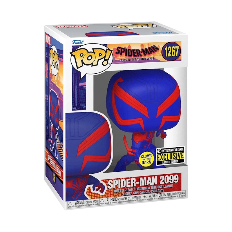 Funko Pop! SpiderMan Across The SpiderVerse SpiderMan 2099 (Glow)(Entertainment Earth) Figure #1267