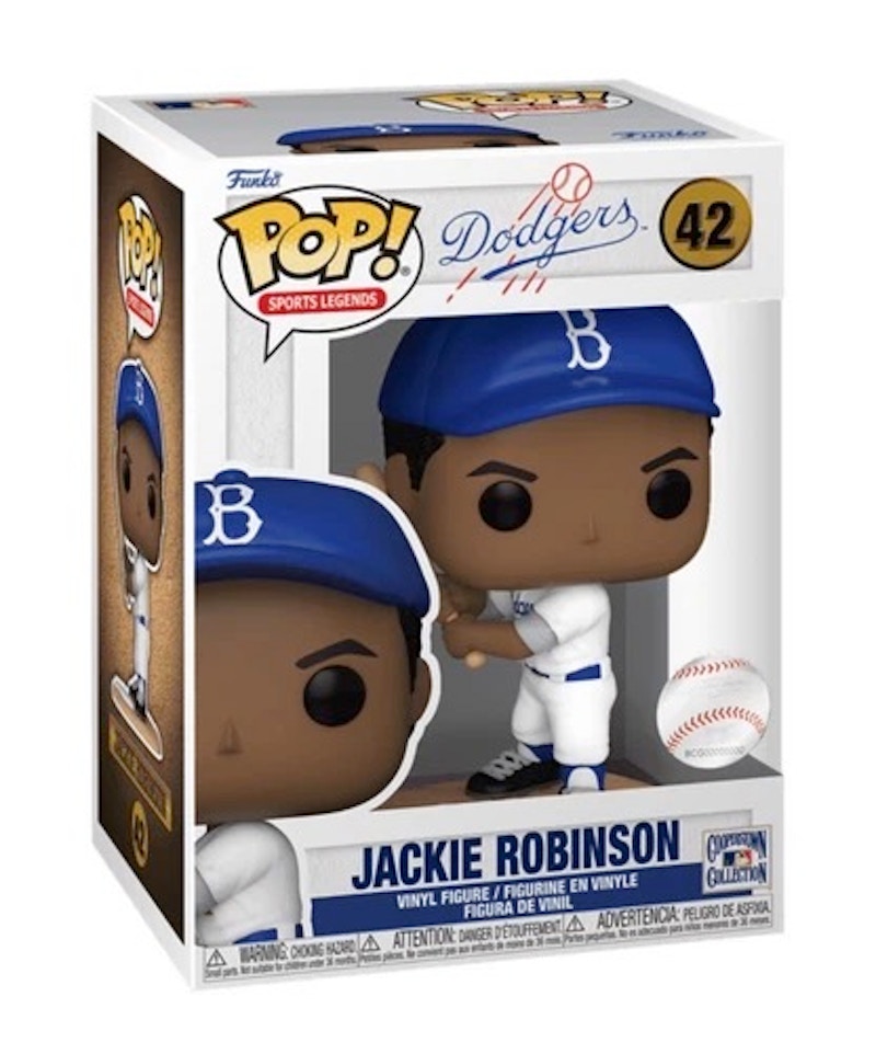 Funko Pop! Sports Legends: Dodgers Jackie Robinson (Fielding) Figure #42