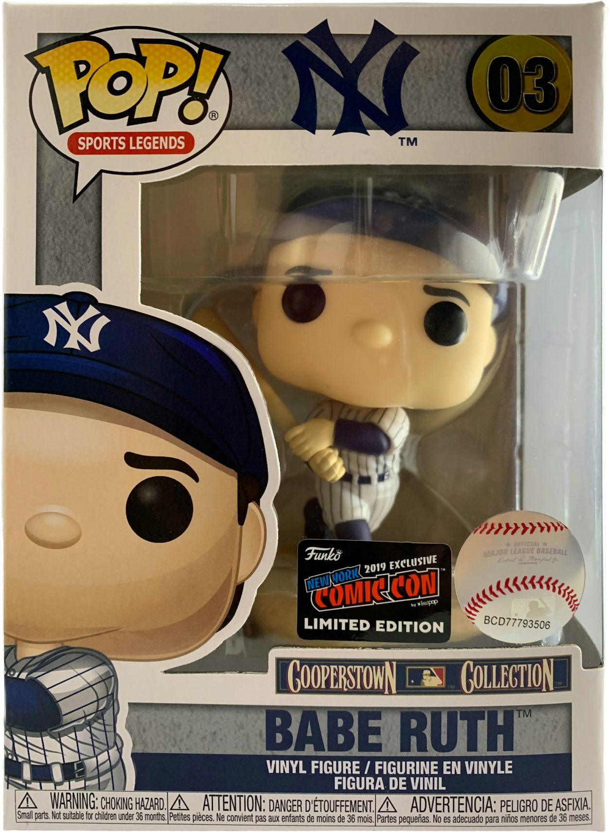 Funko Pop! Sports Legends New York Yankees Babe Ruth NYCC Figure #03 - US