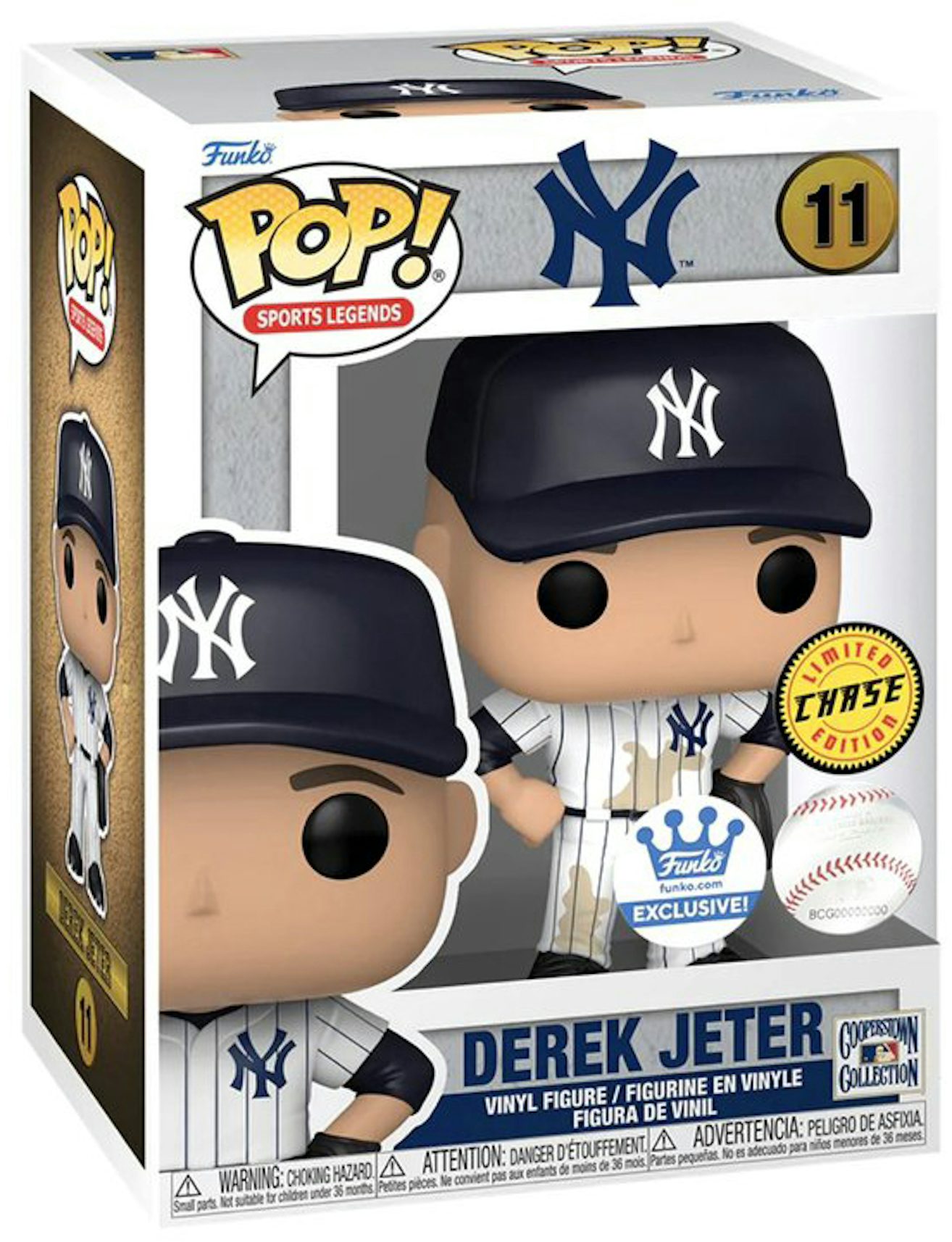Funko Pop! Sports Legends New York Yankees Derek Jeter Chase Edition Funko  Shop Exclusive Figure #11 - US