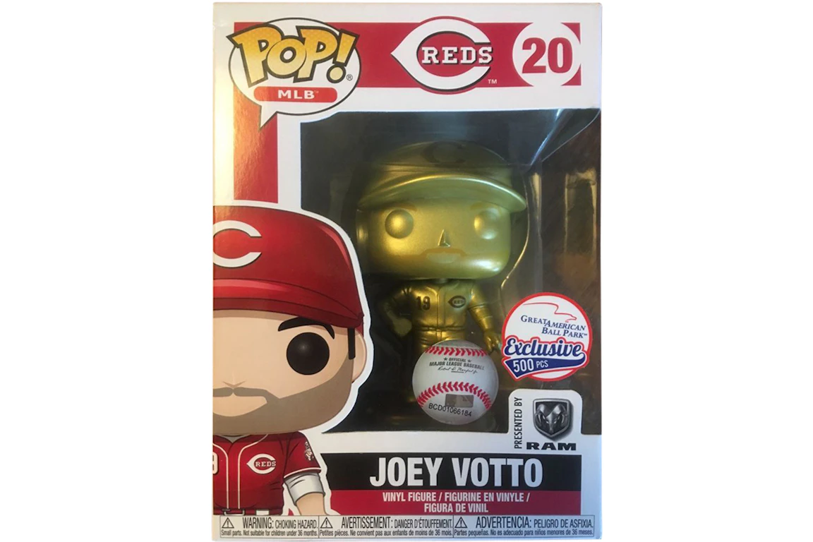 Funko Pop! Sports MLB Cincinatti Reds Joey Votto (Gold) Great American Ballpark Exclusive Figure #20