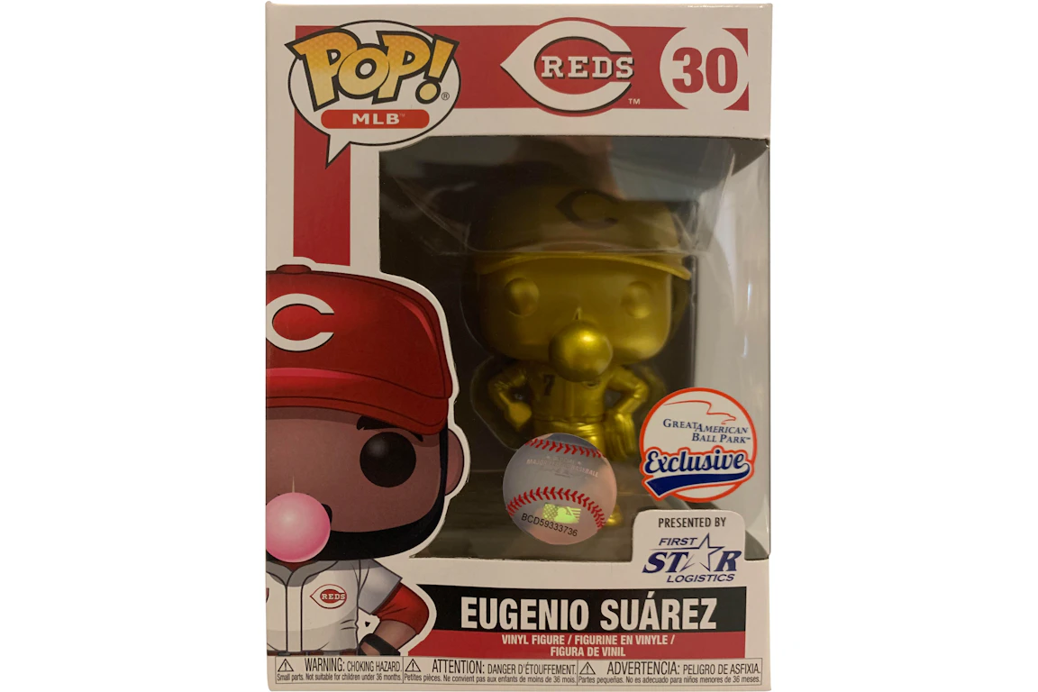 Funko Pop! Sports MLB Cincinnati Reds Eugenio Suarez (Gold) GABP Exclusive Figure #30