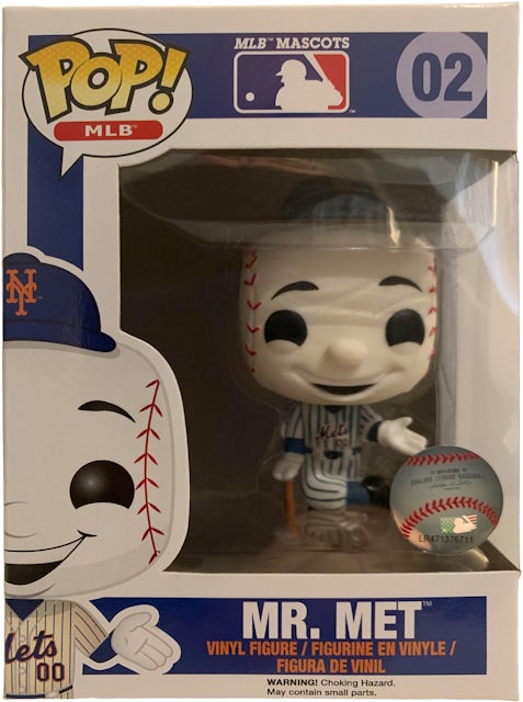 New York Mets Mascot Mr. Met Funko Pop In Blue Jersey!!! MLB Funko Pop #02!!