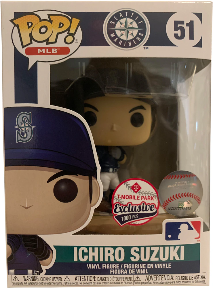 Funko Pop! Sports MLB Seattle Mariners Ichiro Suzuki (Blue Jersey) T-Mobile  Exclusive Figure #51 - US