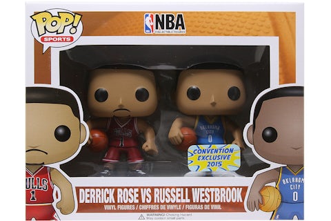 Funko Pop! Sports NBA Derrick Rose vs Russell Westbrook Convention Exclusive 2 Pack - US Funko Pop! Sports NBA Derrick Rose vs Russell Westbrook Convention Exclusive 2 Pack - US
