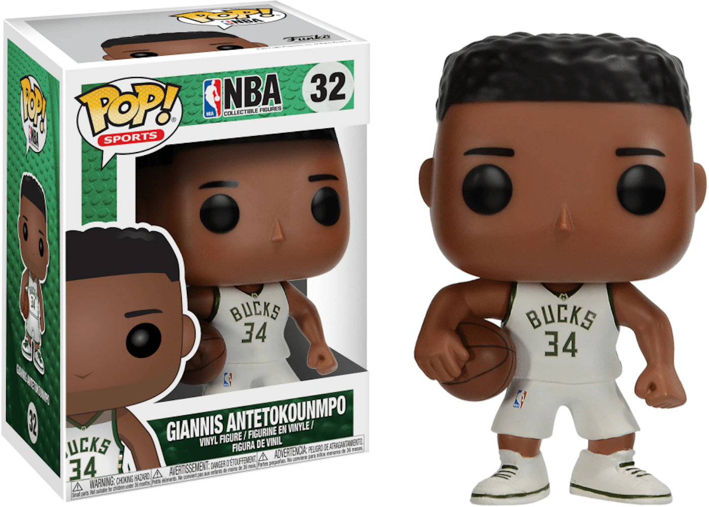Funko Pop! Sports NBA Giannis Antetokounmpo Figure #32 US