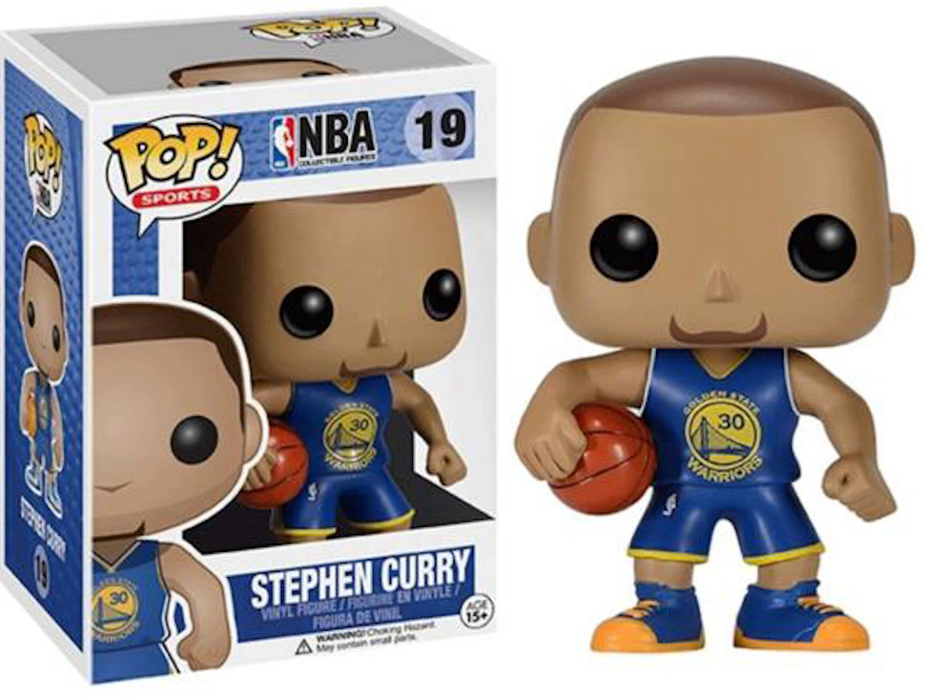 Funko Pop! Sports NBA Stephen Curry (Blue Jersey) Figure #19 - US